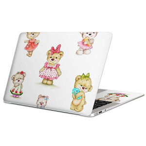 MacBook 用 スキンシール マックブック 13インチ 〜 16インチ MacBook Pro / MacBook Air 各種対応 ノートパソコン カバー ケース フィルム ステッカー アクセサリー 保護 009649 動物 熊 キャラクター