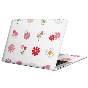 MacBook 用 スキンシール マックブック 13インチ 〜 16インチ MacBook Pro / MacBook Air 各種対応 ノートパソコン カバー ケース フィルム ステッカー アクセサリー 保護 009687  花 ピンク