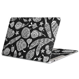 MacBook 用 スキンシール マックブック 13インチ 〜 16インチ MacBook Pro / MacBook Air 各種対応 ノートパソコン カバー ケース フィルム ステッカー アクセサリー 保護 010157 食べ物 アジアン 白