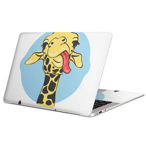 MacBook 用 スキンシール マックブック 13インチ 〜 16インチ MacBook Pro / MacBook Air 各種対応 ノートパソコン カバー ケース フィルム ステッカー アクセサリー 保護 010980 きりん 動物 英語