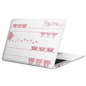 MacBook 用 スキンシール マックブック 13インチ 〜 16インチ MacBook Pro / MacBook Air 各種対応 ノートパソコン カバー ケース フィルム ステッカー アクセサリー 保護 011430 動物 ぶた アニマル