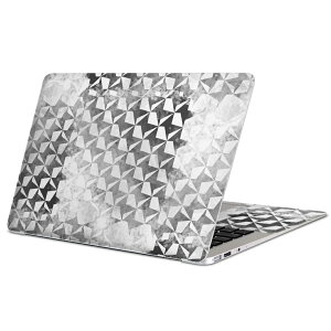 MacBook 用 スキンシール マックブック 13インチ 〜 16インチ MacBook Pro / MacBook Air 各種対応 ノートパソコン カバー ケース フィルム ステッカー アクセサリー 保護 012376 グレー かっこいい 模
