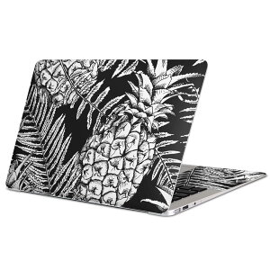 MacBook 用 スキンシール マックブック 13インチ 〜 16インチ MacBook Pro / MacBook Air 各種対応 ノートパソコン カバー ケース フィルム ステッカー アクセサリー 保護 012475 モノトーン 葉 パイナ
