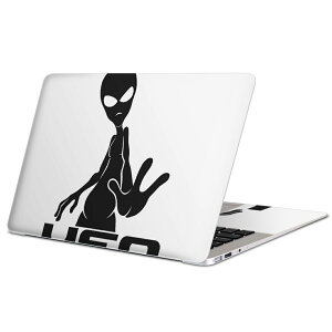 MacBook 用 スキンシール マックブック 13インチ 〜 16インチ MacBook Pro / MacBook Air 各種対応 ノートパソコン カバー ケース フィルム ステッカー アクセサリー 保護 013624 宇宙人 UFO エイリアン