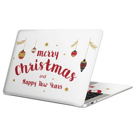 MacBook 用 スキンシール マックブック 13インチ 〜 16インチ MacBook Pro / MacBook Air 各種対応 ノートパソコン カバー ケース フィルム ステッカー アクセサリー 保護 013786 クリスマス　飾り　英語