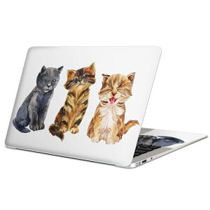 MacBook 用 スキンシール マックブック 13インチ 〜 16インチ MacBook Pro / MacBook Air 各種対応 ノートパソコン カバー ケース フィルム ステッカー アクセサリー 保護 014023 猫 動物 アニマル