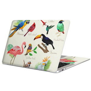 MacBook 用 スキンシール マックブック 13インチ 〜 16インチ MacBook Pro / MacBook Air 各種対応 ノートパソコン カバー ケース フィルム ステッカー アクセサリー 保護 014304 鳥 アニマル フラミン
