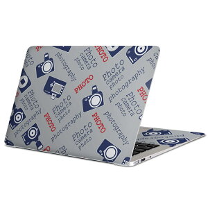 MacBook 用 スキンシール マックブック 13インチ 〜 16インチ MacBook Pro / MacBook Air 各種対応 ノートパソコン カバー ケース フィルム ステッカー アクセサリー 保護 014803 カメラ 英字 イラスト