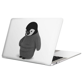 MacBook 用 スキンシール マックブック 13インチ 〜 16インチ MacBook Pro / MacBook Air 各種対応 ノートパソコン カバー ケース フィルム ステッカー アクセサリー 保護 015548 ペンギン　モノクロ