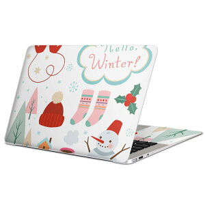 MacBook 用 スキンシール マックブック 13インチ 〜 16インチ MacBook Pro / MacBook Air 各種対応 ノートパソコン カバー ケース フィルム ステッカー アクセサリー 保護 015600 冬 クリスマス ゆきだ