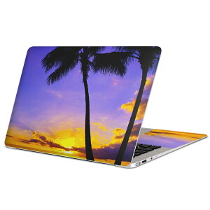 MacBook 用 スキンシール マックブック 13インチ 〜 16インチ MacBook Pro / MacBook Air 各種対応 ノートパソコン カバー ケース フィルム ステッカー アクセサリー 保護 015718 風景 ヤシの木 写真