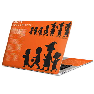 MacBook 用 スキンシール マックブック 13インチ 〜 16インチ MacBook Pro / MacBook Air 各種対応 ノートパソコン カバー ケース フィルム ステッカー アクセサリー 保護 015810 ハロウィン オレンジ