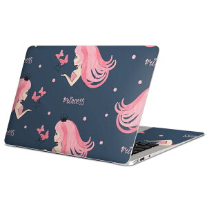 MacBook 用 スキンシール マックブック 13インチ 〜 16インチ MacBook Pro / MacBook Air 各種対応 ノートパソコン カバー ケース フィルム ステッカー アクセサリー 保護 015942 プリンセス ピンク か