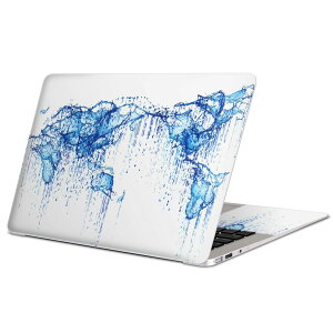 MacBook 用 スキンシール マックブック 13インチ 〜 16インチ MacBook Pro / MacBook Air 各種対応 ノートパソコン カバー ケース フィルム ステッカー アクセサリー 保護 015979 世界地図 水滴
