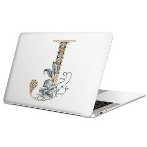 MacBook 用 スキンシール マックブック 13インチ 〜 16インチ MacBook Pro / MacBook Air 各種対応 ノートパソコン カバー ケース フィルム ステッカー アクセサリー 保護 019154 フォント 文字 j アルファ