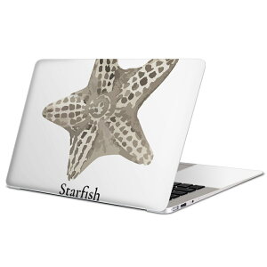 MacBook 用 スキンシール マックブック 13インチ 〜 16インチ MacBook Pro / MacBook Air 各種対応 ノートパソコン カバー ケース フィルム ステッカー アクセサリー 保護 019737 デザイン 海の生物 ヒトデ