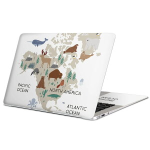 MacBook p XLV[ }bNubN 13C` ` 16C` MacBook Pro / MacBook Air eΉ m[gp\R Jo[ P[X tB XebJ[ ANZT[ ی 019962  north america map  n