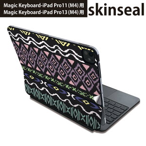 �}�W�b�N�L�[�{�[�h �p �X�L���V�[�� 11�C���` 13�C���` iPad Pro11(M4) iPad Pro13(M4)�p 2024�N���� ��5���� Magic Keyboard �Ή� �O�� �w�� �ی�V�[�� �l�C �J���t���@�͗l�@���@�u���b�N 007357