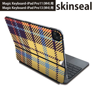 �}�W�b�N�L�[�{�[�h �p �X�L���V�[�� 11�C���` 13�C���` iPad Pro11(M4) iPad Pro13(M4)�p 2024�N���� ��5���� Magic Keyboard �Ή� �O�� �w�� �ی�V�[�� �l�C �`�F�b�N�@�͗l�@���F�@�C�G���[ 007427