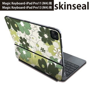 �}�W�b�N�L�[�{�[�h �p �X�L���V�[�� 11�C���` 13�C���` iPad Pro11(M4) iPad Pro13(M4)�p 2024�N���� ��5���� Magic Keyboard �Ή� �O�� �w�� �ی�V�[�� �l�C �ԁ@�@�͗l�@�΁@�O���[�� 007557