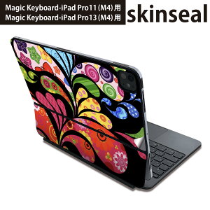 �}�W�b�N�L�[�{�[�h �p �X�L���V�[�� 11�C���` 13�C���` iPad Pro11(M4) iPad Pro13(M4)�p 2024�N���� ��5���� Magic Keyboard �Ή� �O�� �w�� �ی�V�[�� �l�C �ԁ@�@�͗l�@�J���t�� 007673