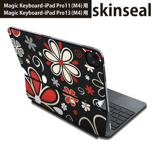 �}�W�b�N�L�[�{�[�h �p �X�L���V�[�� 11�C���` 13�C���` iPad Pro11(M4) iPad Pro13(M4)�p 2024�N���� ��5���� Magic Keyboard �Ή� �O�� �w�� �ی�V�[�� �l�C �ԁ@�@�ԁ@���b�h�@�͗l 007735