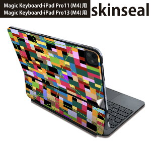 �}�W�b�N�L�[�{�[�h �p �X�L���V�[�� 11�C���` 13�C���` iPad Pro11(M4) iPad Pro13(M4)�p 2024�N���� ��5���� Magic Keyboard �Ή� �O�� �w�� �ی�V�[�� �l�C �J���t���@�΁@�O���[���@�͗l 007777