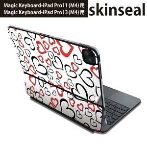�}�W�b�N�L�[�{�[�h �p �X�L���V�[�� 11�C���` 13�C���` iPad Pro11(M4) iPad Pro13(M4)�p 2024�N���� ��5���� Magic Keyboard �Ή� �O�� �w�� �ی�V�[�� �l�C �n�[�g�@�͗l�@�ԁ@���b�h 007874