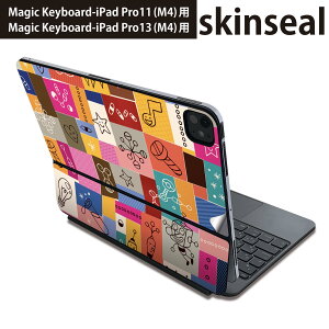 �}�W�b�N�L�[�{�[�h �p �X�L���V�[�� 11�C���` 13�C���` iPad Pro11(M4) iPad Pro13(M4)�p 2024�N���� ��5���� Magic Keyboard �Ή� �O�� �w�� �ی�V�[�� �l�C �n�[�g�@�C���X�g�@�J���t���@�͗l 008087
