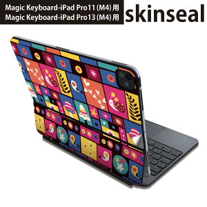 �}�W�b�N�L�[�{�[�h �p �X�L���V�[�� 11�C���` 13�C���` iPad Pro11(M4) iPad Pro13(M4)�p 2024�N���� ��5���� Magic Keyboard �Ή� �O�� �w�� �ی�V�[�� �l�C �n�[�g�@�J���t���@���@�͗l 008088