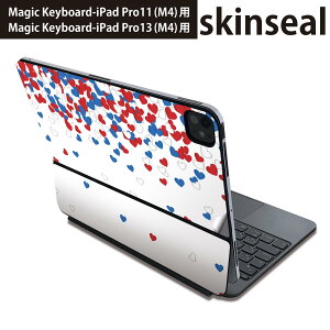 �}�W�b�N�L�[�{�[�h �p �X�L���V�[�� 11�C���` 13�C���` iPad Pro11(M4) iPad Pro13(M4)�p 2024�N���� ��5���� Magic Keyboard �Ή� �O�� �w�� �ی�V�[�� �l�C �n�[�g�@�ԁ@���b�h�@�@�u���[�@�͗l 008251