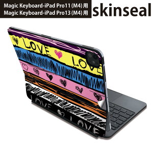 �}�W�b�N�L�[�{�[�h �p �X�L���V�[�� 11�C���` 13�C���` iPad Pro11(M4) iPad Pro13(M4)�p 2024�N���� ��5���� Magic Keyboard �Ή� �O�� �w�� �ی�V�[�� �l�C �n�[�g�@�����@�J���t�� 008572