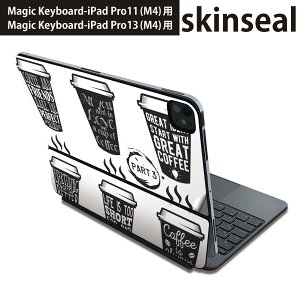 �}�W�b�N�L�[�{�[�h �p �X�L���V�[�� 11�C���` 13�C���` iPad Pro11(M4) iPad Pro13(M4)�p 2024�N���� ��5���� Magic Keyboard �Ή� �O�� �w�� �ی�V�[�� �l�C �R�[�q�[�@�p��@�J�t�F 014269