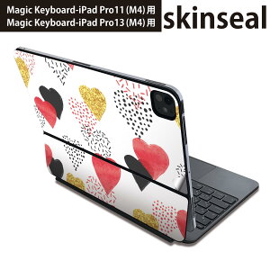 �}�W�b�N�L�[�{�[�h �p �X�L���V�[�� 11�C���` 13�C���` iPad Pro11(M4) iPad Pro13(M4)�p 2024�N���� ��5���� Magic Keyboard �Ή� �O�� �w�� �ی�V�[�� �l�C �n�[�g�@�ԁ@�͗l 015940