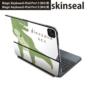 �}�W�b�N�L�[�{�[�h �p �X�L���V�[�� 11�C���` 13�C���` iPad Pro11(M4) iPad Pro13(M4)�p 2024�N���� ��5���� Magic Keyboard �Ή� �O�� �w�� �ی�V�[�� �l�C �_�C�i�\�[�@�����@Dinosaur rex�@�e�B���m�T�E��