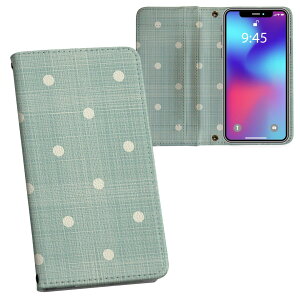 Xperia 10 VI 用 ケース カバー 手帳型 SO-52E / SOG14 / A402SO / 共通対応 内側プリント so52e 対応 ケース カバー 手帳型 マグネット式 ピタッと閉まる レザーケース カード収納 ポケット 000233 水玉 ド