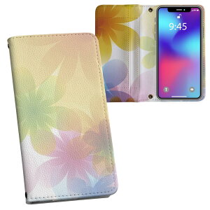 Xperia 10 VI 用 ケース カバー 手帳型 SO-52E / SOG14 / A402SO / 共通対応 内側プリント so52e 対応 ケース カバー 手帳型 マグネット式 ピタッと閉まる レザーケース カード収納 ポケット 002083 花  カ
