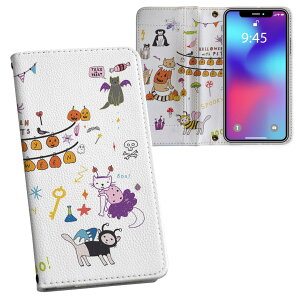 AQUOS wish2 / wish p SH-51C / SHG06 / A104SH / SH-M20 ʑΉ vg Ή P[X Jo[ 蒠^ }Olbg s^bƕ܂ U[P[X J[h[ |Pbg 026123 L cat@Halloween