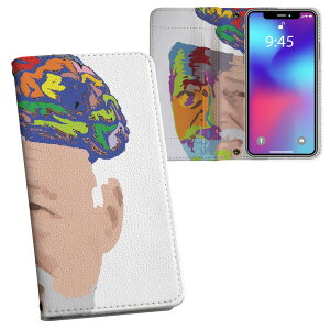 Xperia 1 VII SO-51F / SOG15 / QX-FS44 共通対応 内側プリント so51f 対応 ケース カバー 手帳型 マグネット式 ピタッと閉まる レザーケース カード収納 ポケット 026227 アート 人物 カラフル