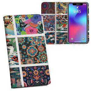 Xperia 10 IV 用 手帳型 内側プリント ケース カバー SO-52C / SOG07 共通対応 ケース カバー 手帳型 so52c マグネット式 ピタッと閉まる レザーケース カード収納 ポケット 033787 模様