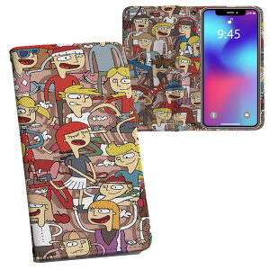 らくらくスマートフォン a A401FC 用 内側プリント a401fc 対応 ケース カバー 手帳型 マグネット式 ピタッと閉まる レザーケース カード収納 ポケット 006820 イラスト 人物