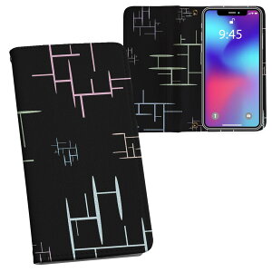 Galaxy A36 5G / A56 5G �p �����v�����g SC-54F / SCG34 ���ʑΉ� �P�[�X �J�o�[ �蒠�^ �}�O�l�b�g�� �s�^�b�ƕ܂� ���U�[�P�[�X �J�[�h���[ �|�P�b�g 008501 ���@�u���b�N�@�p�X�e���@�͗l