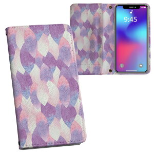 Galaxy S25 用 SC-51F / SCG31 (SM-S931) 共通対応 内側プリント ケース カバー sh53e 対応 ケース カバー 手帳型 マグネット式 ピタッと閉まる レザーケース カード収納 ポケット 012695 パステル 水彩