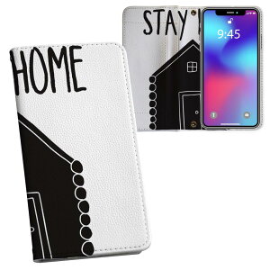 Galaxy A36 5G / A56 5G �p �����v�����g SC-54F / SCG34 ���ʑΉ� �P�[�X �J�o�[ �蒠�^ �}�O�l�b�g�� �s�^�b�ƕ܂� ���U�[�P�[�X �J�[�h���[ �|�P�b�g 017526 stay home ��