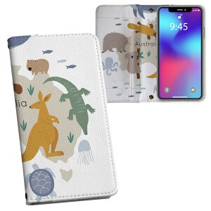 Galaxy A36 5G / A56 5G �p �����v�����g SC-54F / SCG34 ���ʑΉ� �P�[�X �J�o�[ �蒠�^ �}�O�l�b�g�� �s�^�b�ƕ܂� ���U�[�P�[�X �J�[�h���[ �|�P�b�g 019965 Australia map ���� �n�}
