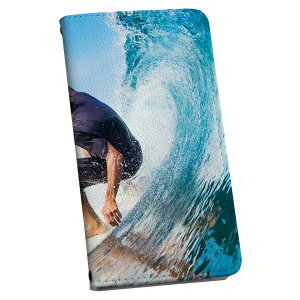 DM-02H Disney Mobile ディズニーモバイル dm02h docomo ドコモ 手帳型 スマホ カバー レザー ケース 手帳タイプ フリップ ダイアリー 二つ折り 革 写真・風景 サーフィン 外国人 人物 海 002840