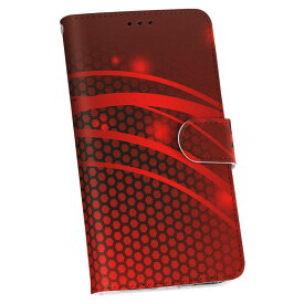 Galaxy Feel SC-04J ギャラクシー フィール sc04j スマホケース スマホカバー ケース カバー　手帳型 手帳タイプ 革 igcase 002950 ユニーク 赤　シンプル