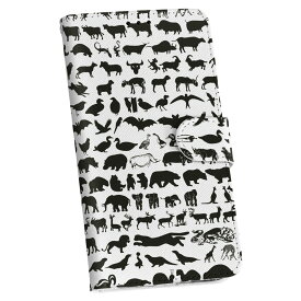 SHV38 AQUOS SERIE mini セリエ ミニ au エーユー 手帳型 スマホ カバー カバー レザー ケース 手帳タイプ フリップ ダイアリー 二つ折り 革 003490 動物　黒　白
