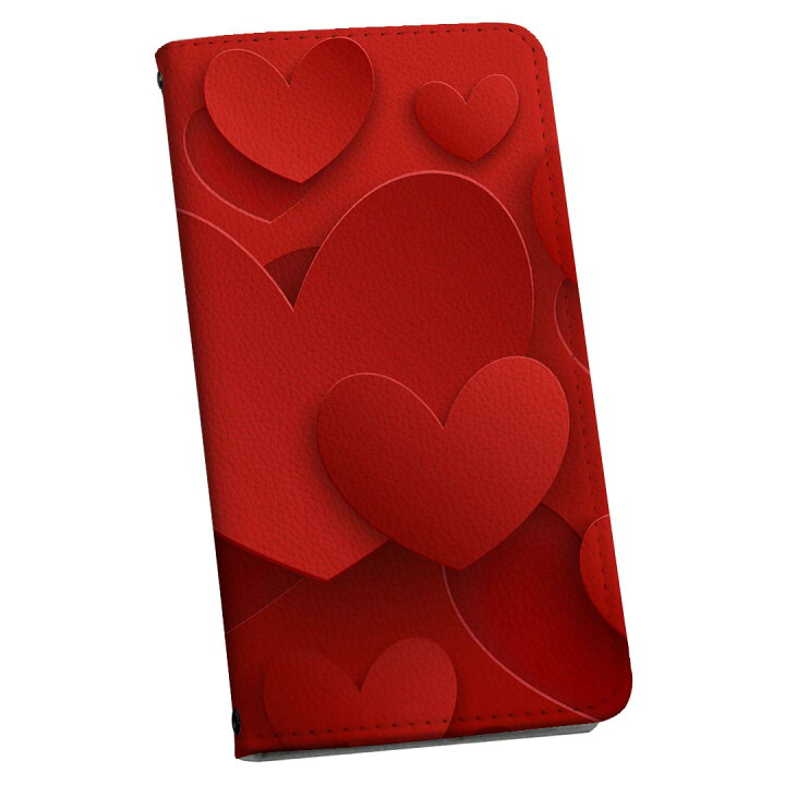 楽天市場 Sh 05f Disney Mobile ディズニーモバイル Sh05f Docomo ドコモ 手帳型 スマホ カバー カバー レザー ケース 手帳タイプ フリップ ダイアリー 二つ折り 革 赤 レッド ハート スマコレ