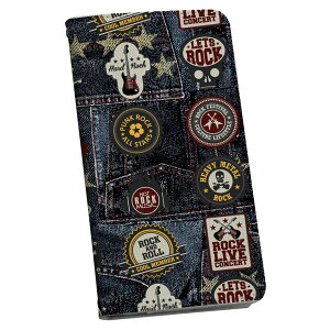 DM-01G Disney Mobile ディズニーモバイル dm01g docomo ドコモ 手帳型 スマホ カバー カバー レザー ケース 手帳タイプ フリップ ダイアリー 二つ折り 革 010166 音楽 ギター 英語